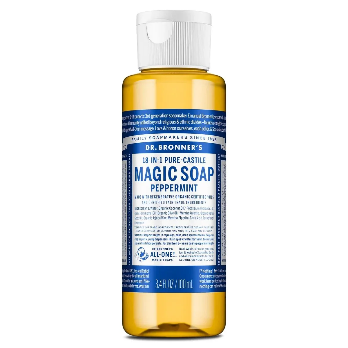 Dr. Bronner's Liquid Soap - 3.4oz